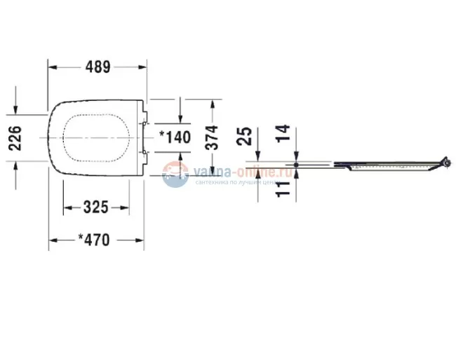 Крышка-сиденье Duravit Durastyle 0060510000
