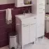 Тумба под раковину СаНта Омега 50 207001, напольная, цвет белый