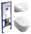 Инсталляция Villeroy&Boch с унитазом Subway 2.0 560010R1, сиденье микролифт клавиша хром, комплект