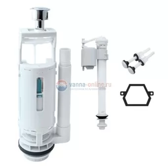 Арматура смывная Iddis F012400-02K 2-х уровневая, нижний подвод
