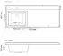 Раковина из искусственного мрамора BelBagno BB1200/480-LV-MR-L/R, 120 x 48 x 15,6 см