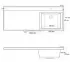 Раковина из искусственного мрамора BelBagno BB1200/480-LV-MR-L/R, 120 x 48 x 15,6 см