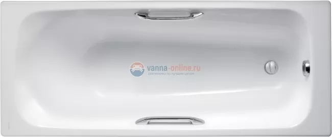 Чугунная ванна Jacob Delafon Melanie E2925-00 170x70, с отверстиями для ручек