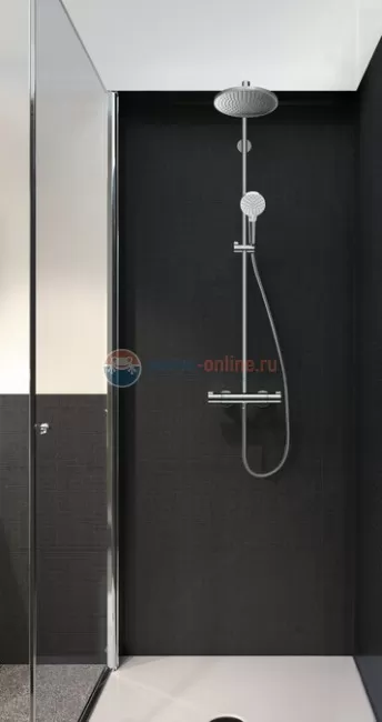 Душевая стойка Hansgrohe Crometta S 240 1jet Showerpipe 27267000 хром Душевая стойка Hansgrohe Crometta S 240 1jet Showerpipe 27267000 хром