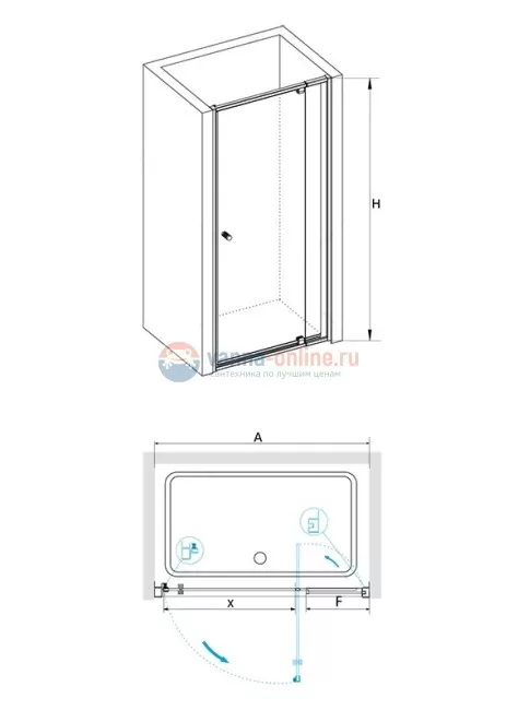 Душевая дверь RGW PA-02, 04080209-11, 90 х 185 см распашная, стекло прозрачное, хром Душевая дверь RGW PA-02, 04080209-11, 90 х 185 см распашная, стекло прозрачное, хром