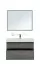 Тумба с раковиной Aquanet Nova Lite 100, 2 ящика, дуб рошелье