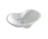 Раковина ArtCeram Idea IDL001 01; 00, врезная снизу, 60 х 37 х 20,5 см