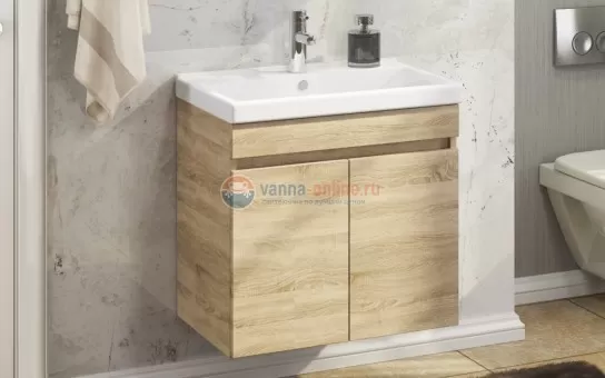 Тумба Comfortу Тромсе-60 дуб сонома с раковиной Fest 60 (4142217)
