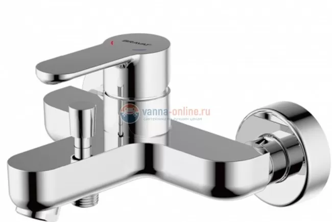 Смеситель Bravat Stream F63783C-01A для ванны, короткий излив