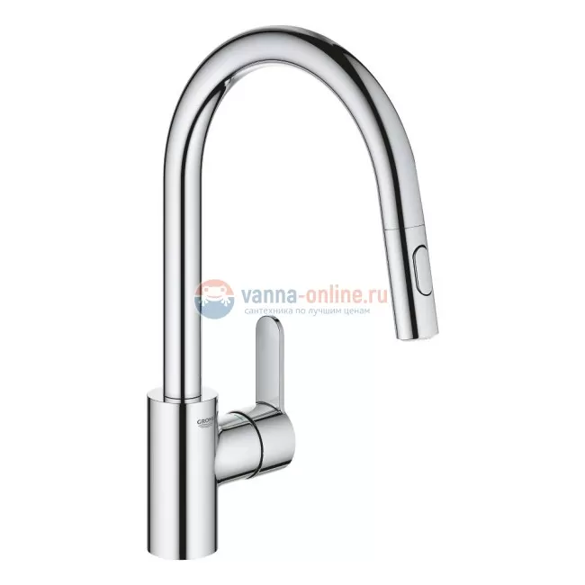 Смеситель для кухни Grohe Eurostyle Cosmopolitan 31482003, с выдвижной лейкой, хром
