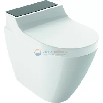 Электронный унитаз-биде Geberit AquaClean Tuma Comfort 146.310.SJ.1 приставной, черный/стекло