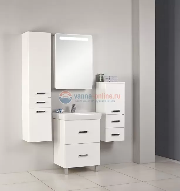 Тумба под раковину Акватон Америна 60 Н, 1A169201AM430, темно-коричневая Тумба под раковину Акватон Америна 60 Н, 1A169201AM430, темно-коричневая