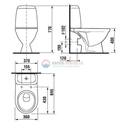 Напольный унитаз Jika Baltic 2428.6.000.242.9