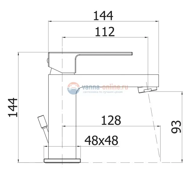 Смеситель для раковины Cezares Effect EFFECT-LSM1-01-W0, хром Смеситель для раковины Cezares Effect EFFECT-LSM1-01-W0, хром