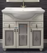 Тумба с художественным стеклом под раковину Opadiris ТИБЕТ 75, слоновая кость Тумба с художественным стеклом под раковину Opadiris ТИБЕТ 75, слоновая кость