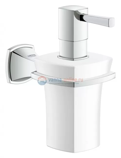 Дозатор для жидкого мыла Grohe Grandera 40627IG0, хром/золото Дозатор для жидкого мыла Grohe Grandera 40627IG0, хром/золото