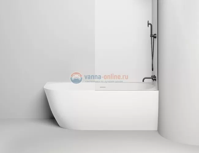 Ванна из искусственного камня Salini S-Sense Sofia Corner R 170х85x59 102514G, белая глянцевая