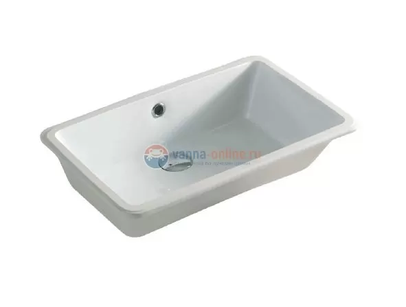 Раковина ArtCeram Gea GEL001 01; 00, врезная снизу, 53 х 34,5 х 13 см