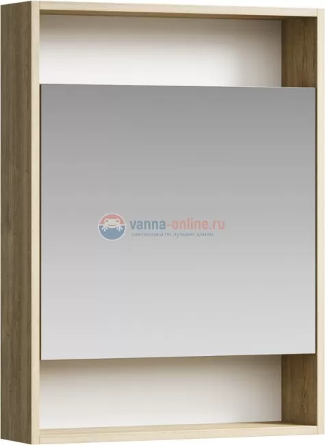 Зеркальный шкаф Aqwella Сити SIT0406DB 60x80 см настенный, дуб балтийский