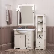 Тумба с раковиной Opadiris КЛИО 85, белый матовый Тумба с раковиной Opadiris КЛИО 85, белый матовый