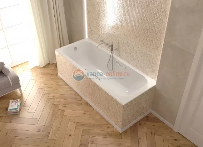 Комплект: Чугунная ванна Универсал Ностальжи 150x70, с ручками и ножками Комплект: Чугунная ванна Универсал Ностальжи 150x70, с ручками и ножками