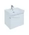 Тумба с раковиной Aquanet Nova Lite 60, 1 + 1 ящик в ящике, белый глянец