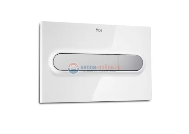 Кнопка смыва Roca PL1 890095005, Combi белая/хром