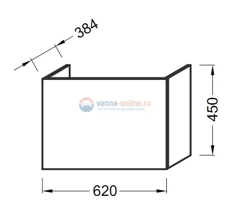 Тумба Jacob Delafon Odeon Up EB886-N18, белый блестящий ламинат Тумба Jacob Delafon Odeon Up EB886-N18, белый блестящий ламинат
