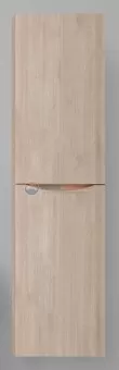 Шкаф-пенал подвесной BelBagno FLY-MARINO-1500-2A-SC-RG-P-L, 40 х 30 х 150 см, Rovere Grigio/светлое дерево, левосторонний