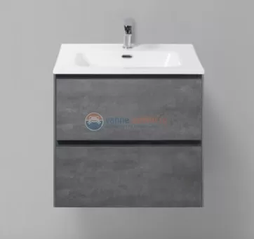 Тумба под раковину BelBagno Pietra PIETRA-600-2C-SO-SCM, 60 х 46 х 55 см, цвет серый (stucco cemento)