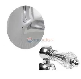 Смеситель Cezares DIAMOND-LLP-01-Sw для кухни, хром, ручки Swarovski