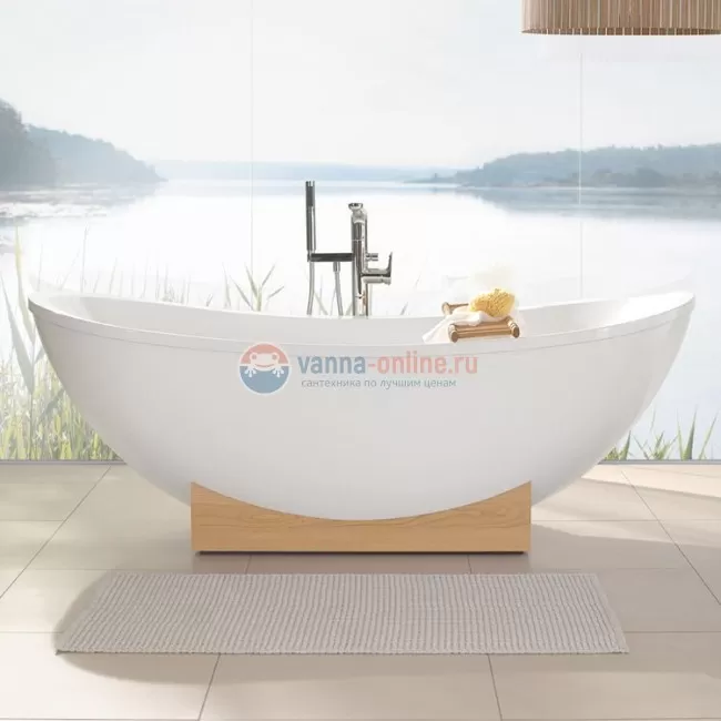 Акриловая ванна Villeroy&Boch My Nature 190 x 80 см UBA190NAT7V-01 без опоры Акриловая ванна Villeroy&Boch My Nature 190 x 80 см UBA190NAT7V-01 без опоры