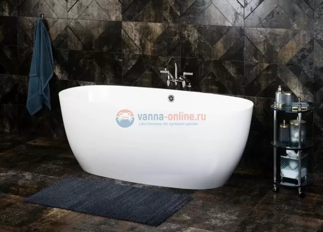 Ванна Astra-Form Атрия 160 x 75 см, из литьевого мрамора, белый Ванна Astra-Form Атрия 160 x 75 см, из литьевого мрамора, белый