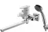 Смеситель Bravat Riffle F672106C-LB для ванны, длинный излив, с гарнитуром