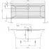 Квариловая ванна Villeroy&Boch Squaro Edge 12 170x75 Duo UBQ170SQE2DV-01, Quaryl®