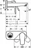 Смеситель для раковины Hansgrohe Talis E 71732000