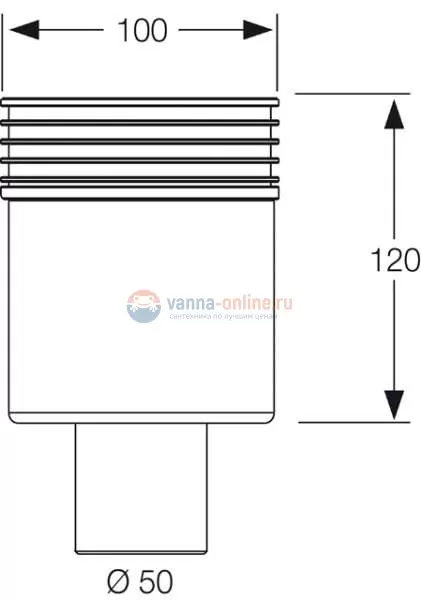 Сифон Mepa 150351 для дренажного канала Сифон Mepa 150351 для дренажного канала