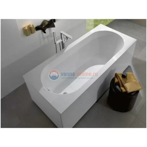 Ванна Villeroy&Boch Oberon UBQ160OBE2V-01, 160x75 см, Quaryl®, alpin без отверстия и перелива Ванна Villeroy&Boch Oberon UBQ160OBE2V-01, 160x75 см, Quaryl®, alpin без отверстия и перелива