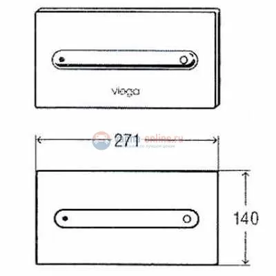 Кнопка смыва Viega Visign for Style 11 597146, нержавеющая сталь Кнопка смыва Viega Visign for Style 11 597146, нержавеющая сталь