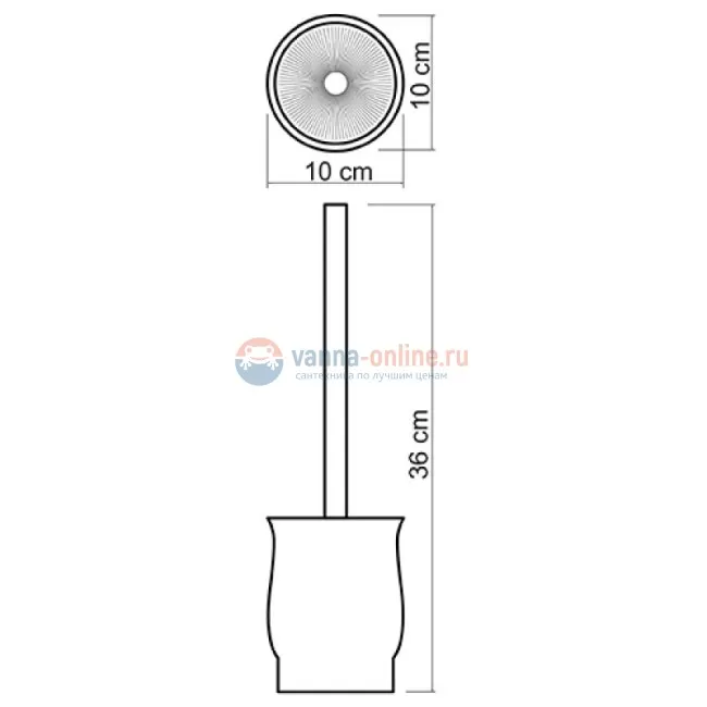 Запасная колба фарфоровая WasserKraft C186 Запасная колба фарфоровая WasserKraft C186