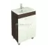 Тумба Comforty Рио 60 белая/дуб солсбери с раковиной Comforty XD-A60 (3126983)