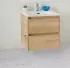 Тумба с раковиной Belbagno KRAFT 39-500/390-2C-SO-RNN 50 cм подвесная с 2 ящиками, Rovere Nebrasca Nature