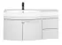 Тумба с раковиной Aquanet Опера 2-115 R (2 дверцы, 2 ящика) 00169654, правая, цвет белый
