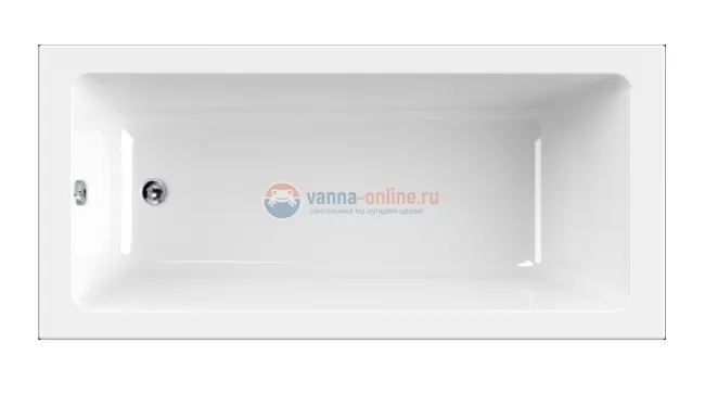 Ванна акриловая Cezares Plane Solo Mini-170-80-42 170 x 80 x 42 см