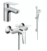 Комплект смесителей Hansgrohe Logis E 70 (b), 71177000+71610000+26532400