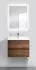 Тумба с раковиной Belbagno KRAFT 39-500/390-2C-SO-RT 50 cм подвесная с 2 ящиками, Rovere Tabacco