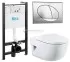 Инсталляция Roca Active с унитазом Roca Meridian Compact и крышкой с микролифтом, комплект