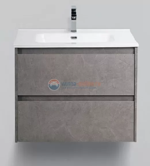 База под раковину Belbagno KRAFT 39-500/390-2C-SO-PG 50 cм подвесная с 2 ящиками, Pietra Grigio