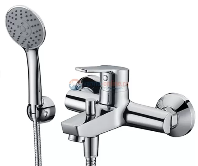 Смеситель WasserKRAFT Rhin 4401 для ванны и душа, хром