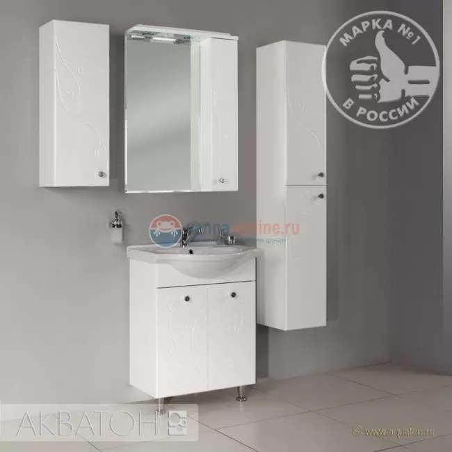 Тумба с раковиной Акватон Лиана 60, 1A163101LL010